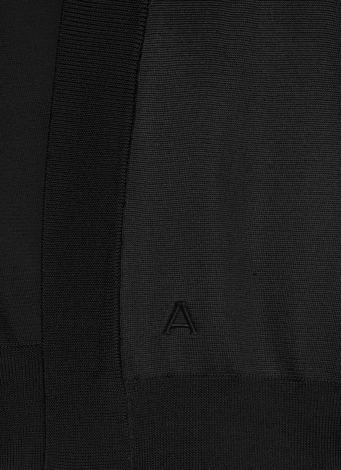 Cardigan in Hochglanz-Optik ALAÏA SCHWARZ CARDIGAN IN HOCHGLANZ-OPTIK